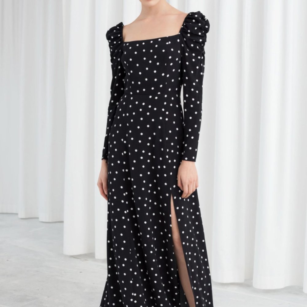 & Other Stories Polka Dot Maxi Dress